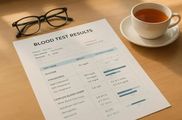 how to read blood test results
